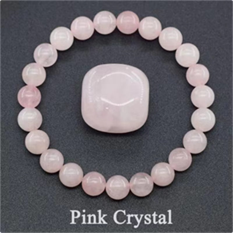 Mixed Gemstone Beaded Bracelet – Rose Stone & Agate for Balance & Beauty