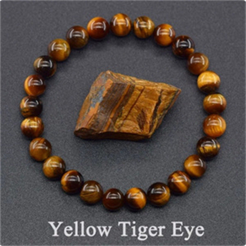 Mixed Gemstone Beaded Bracelet – Rose Stone & Agate for Balance & Beauty