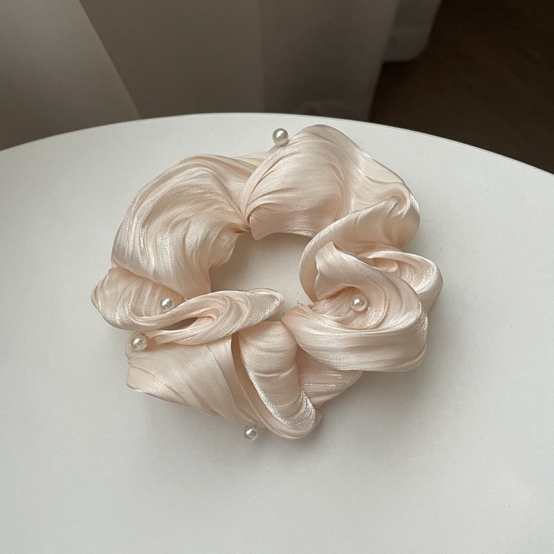 Simple Ruffled Silk Scrunchies