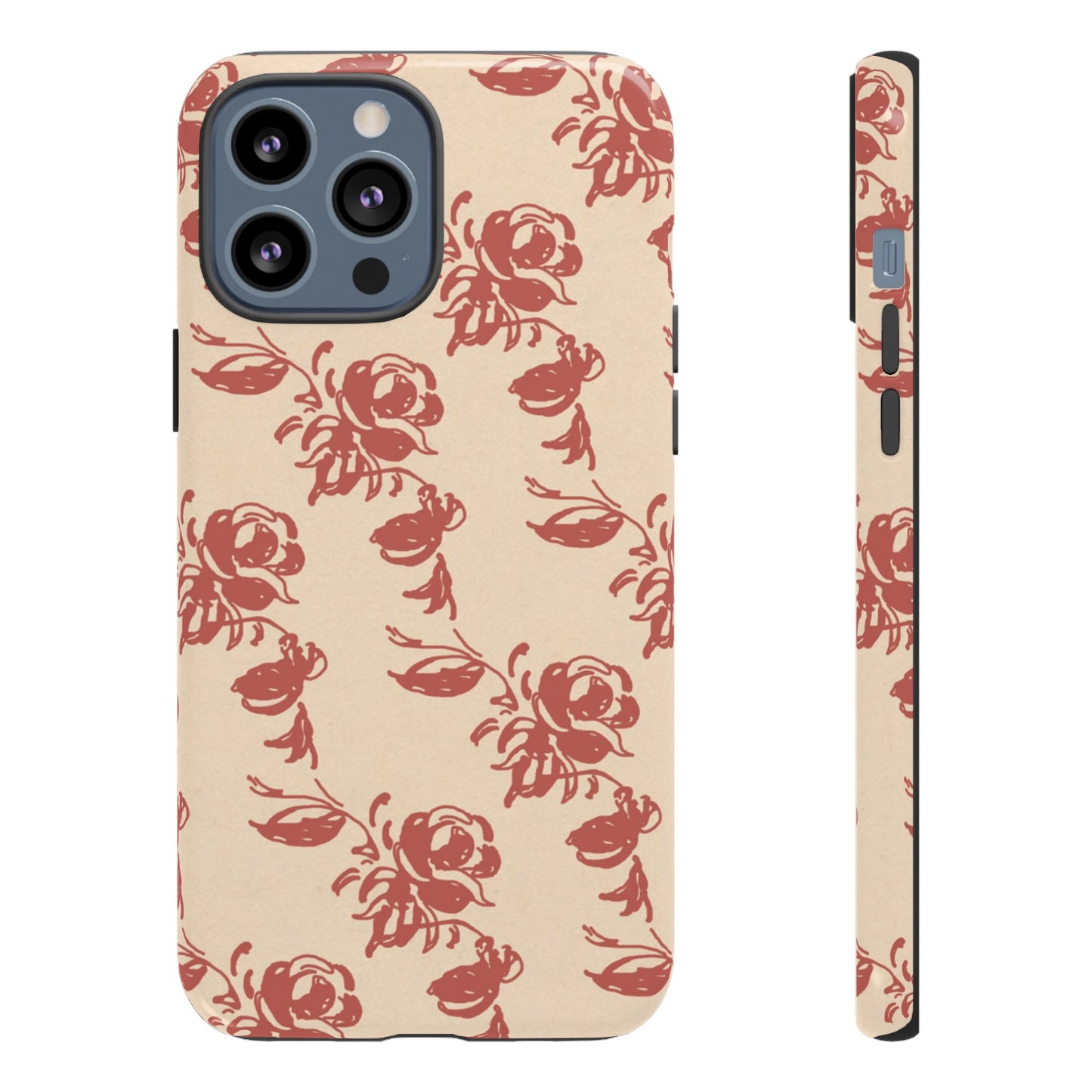 Floral Phone Case – Rose Pattern Tough Mobile Cover & Stylish Tech Accessory