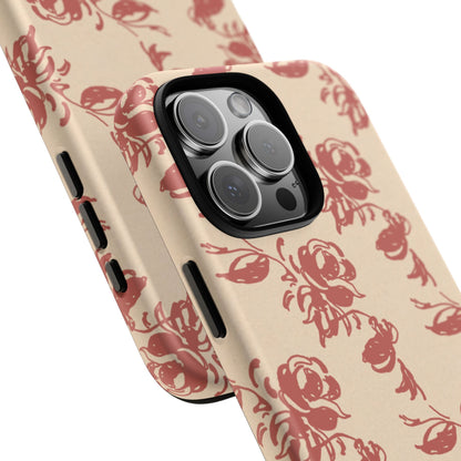 Floral Phone Case – Rose Pattern Tough Mobile Cover & Stylish Tech Accessory