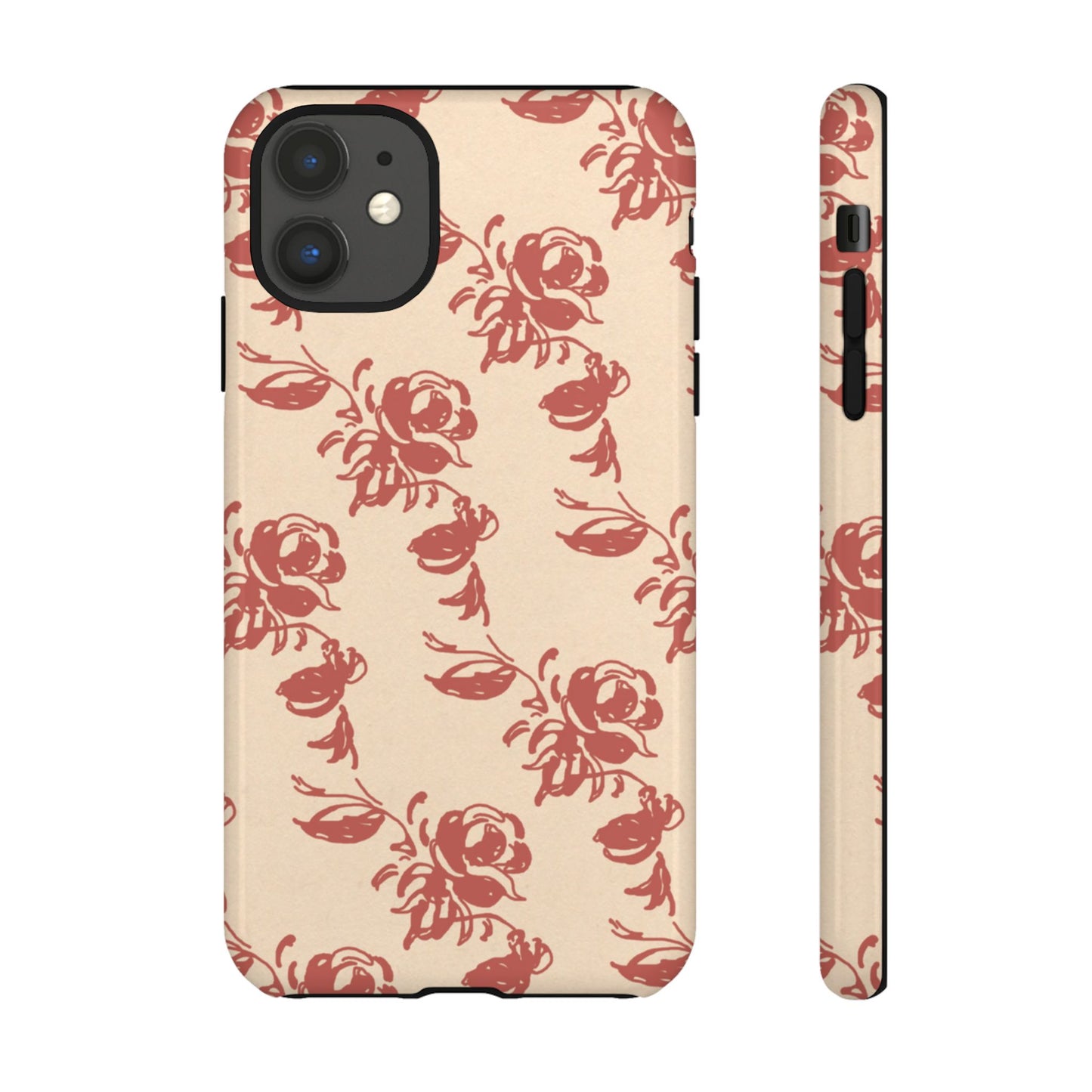 Floral Phone Case – Rose Pattern Tough Mobile Cover & Stylish Tech Accessory