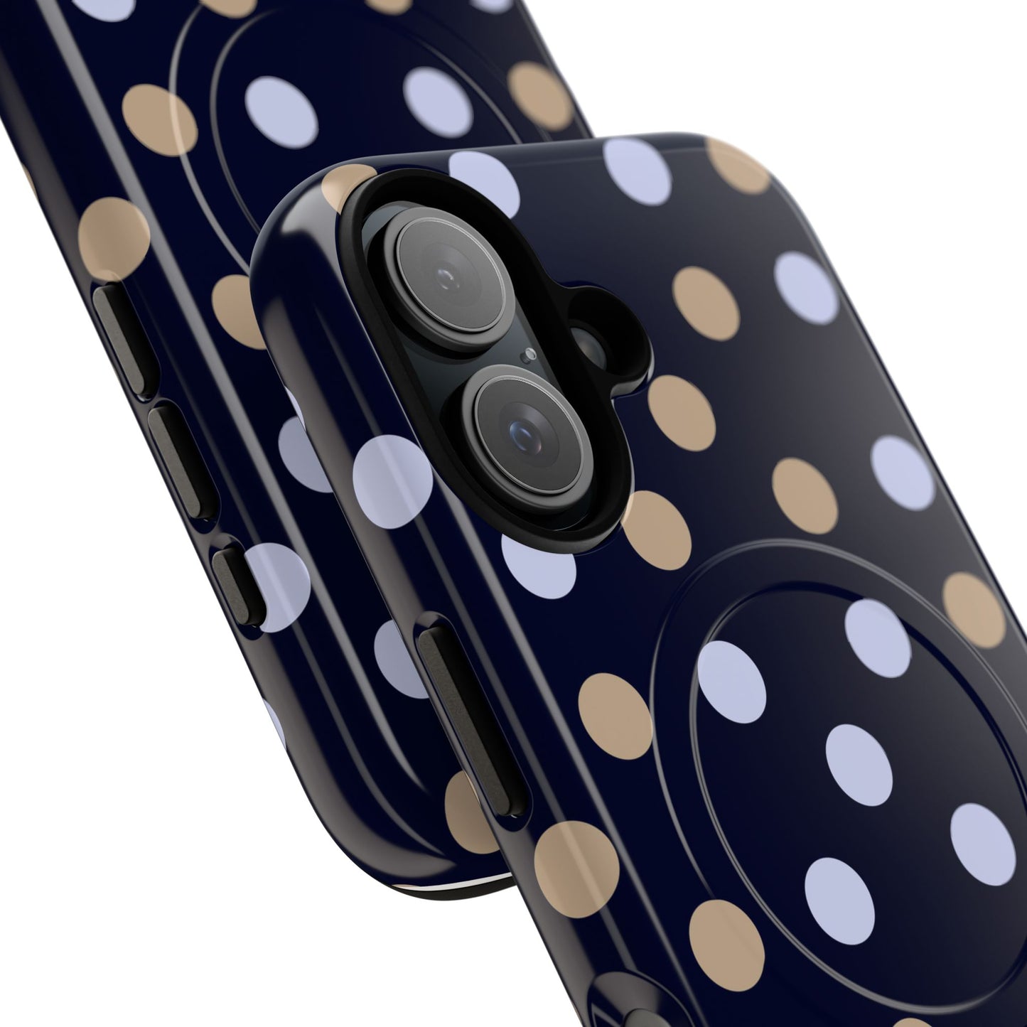 Chic Tough Magnetic Phone Case – Stylish Dot Pattern & Durable Mobile Cover