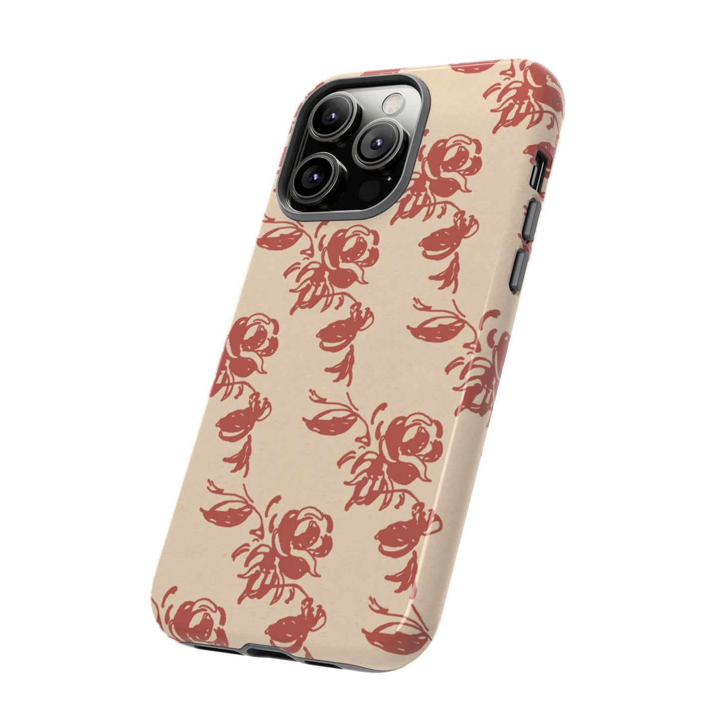 Floral Phone Case – Rose Pattern Tough Mobile Cover & Stylish Tech Accessory