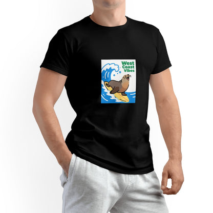 West Coast Graphic Print Cotton T-Shirt – Men’s Classic Fit