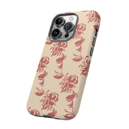 Floral Phone Case – Rose Pattern Tough Mobile Cover & Stylish Tech Accessory