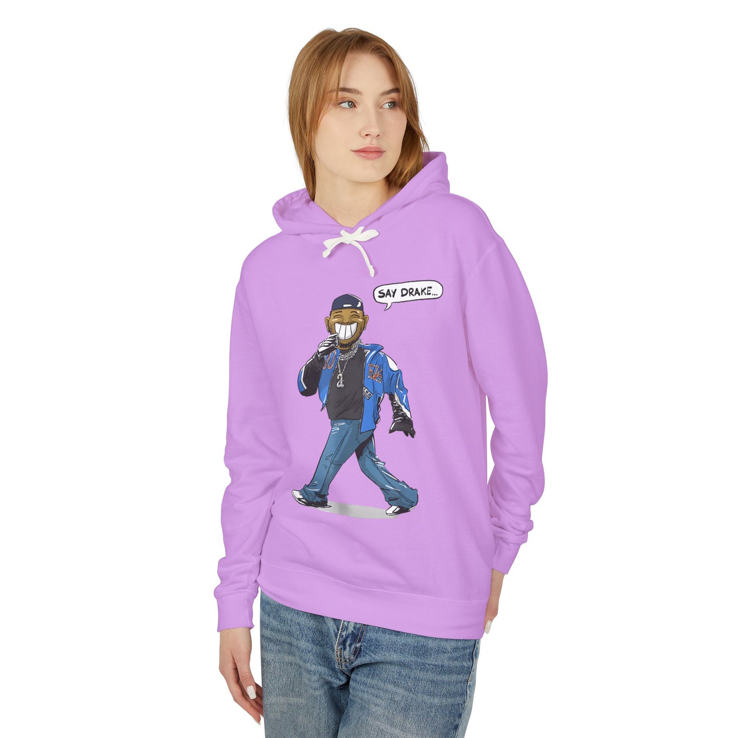 Say Drake Unisex Lightweight Hooded Sweatshirt, Comfy Hoodie for Music Lovers