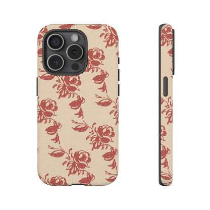 Floral Phone Case – Rose Pattern Tough Mobile Cover & Stylish Tech Accessory