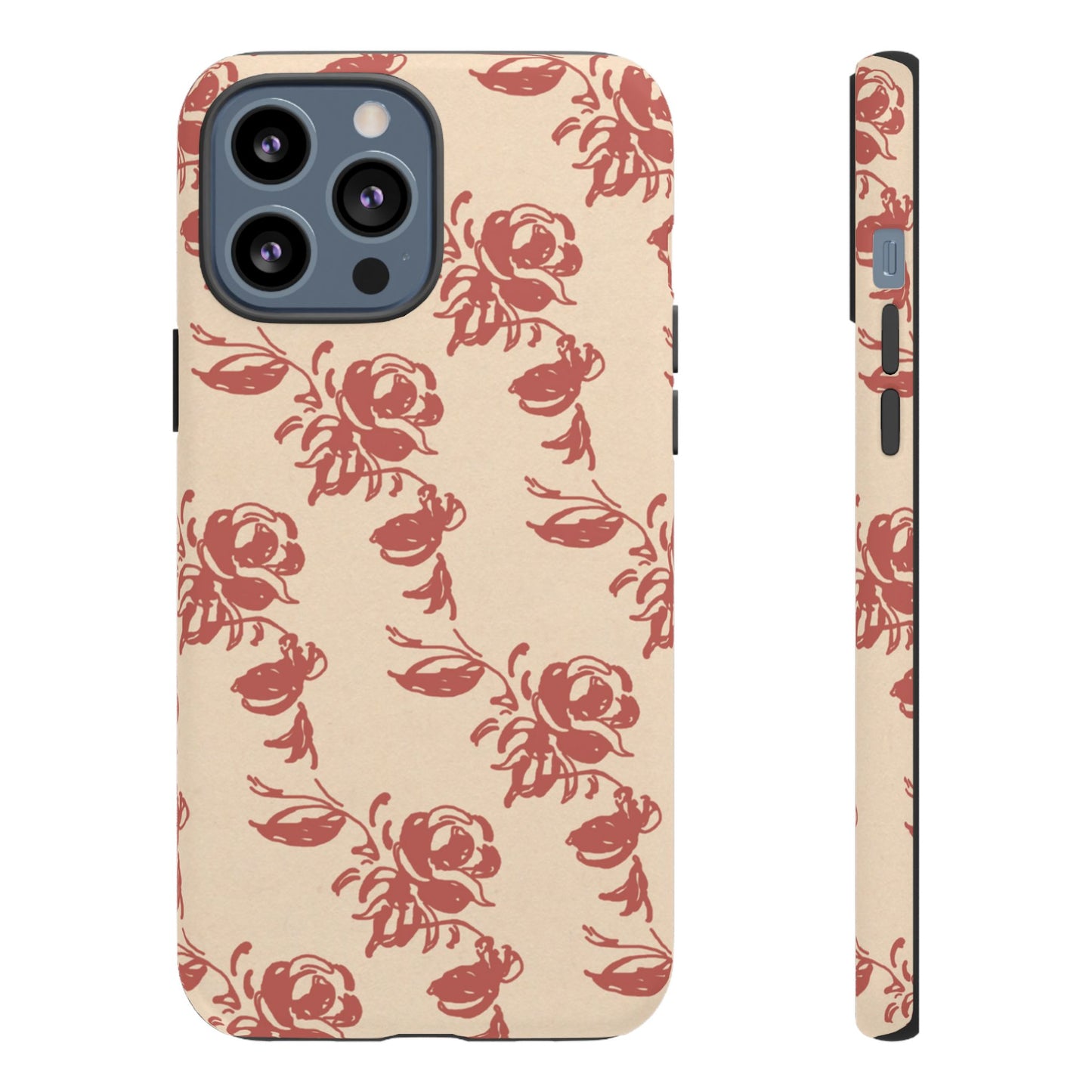 Floral Phone Case – Rose Pattern Tough Mobile Cover & Stylish Tech Accessory