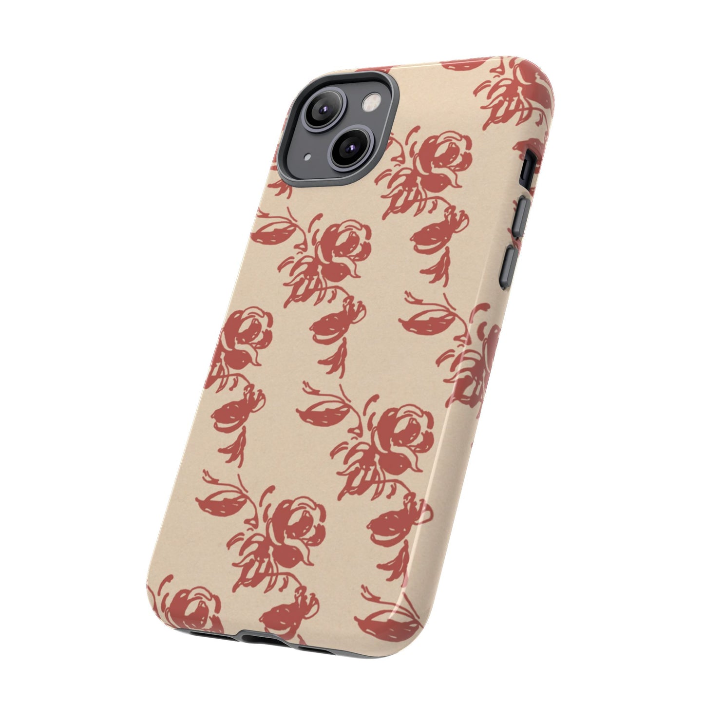 Floral Phone Case – Rose Pattern Tough Mobile Cover & Stylish Tech Accessory