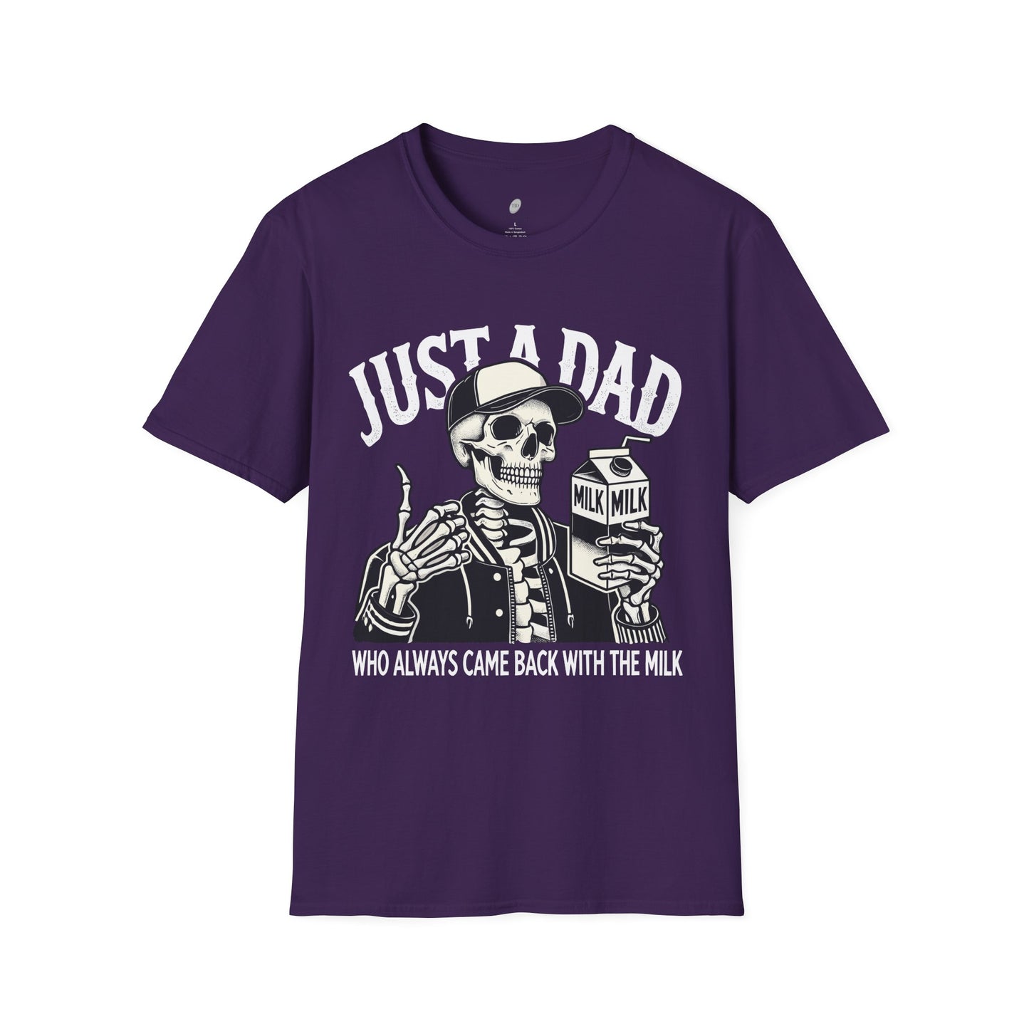 Just a Dad Skeleton T-Shirt – Funny Halloween Tee & Unique Dad Joke Apparel