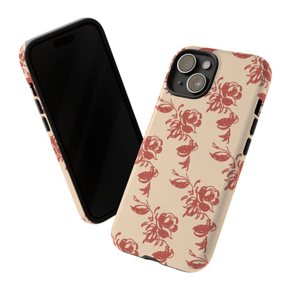 Floral Phone Case – Rose Pattern Tough Mobile Cover & Stylish Tech Accessory