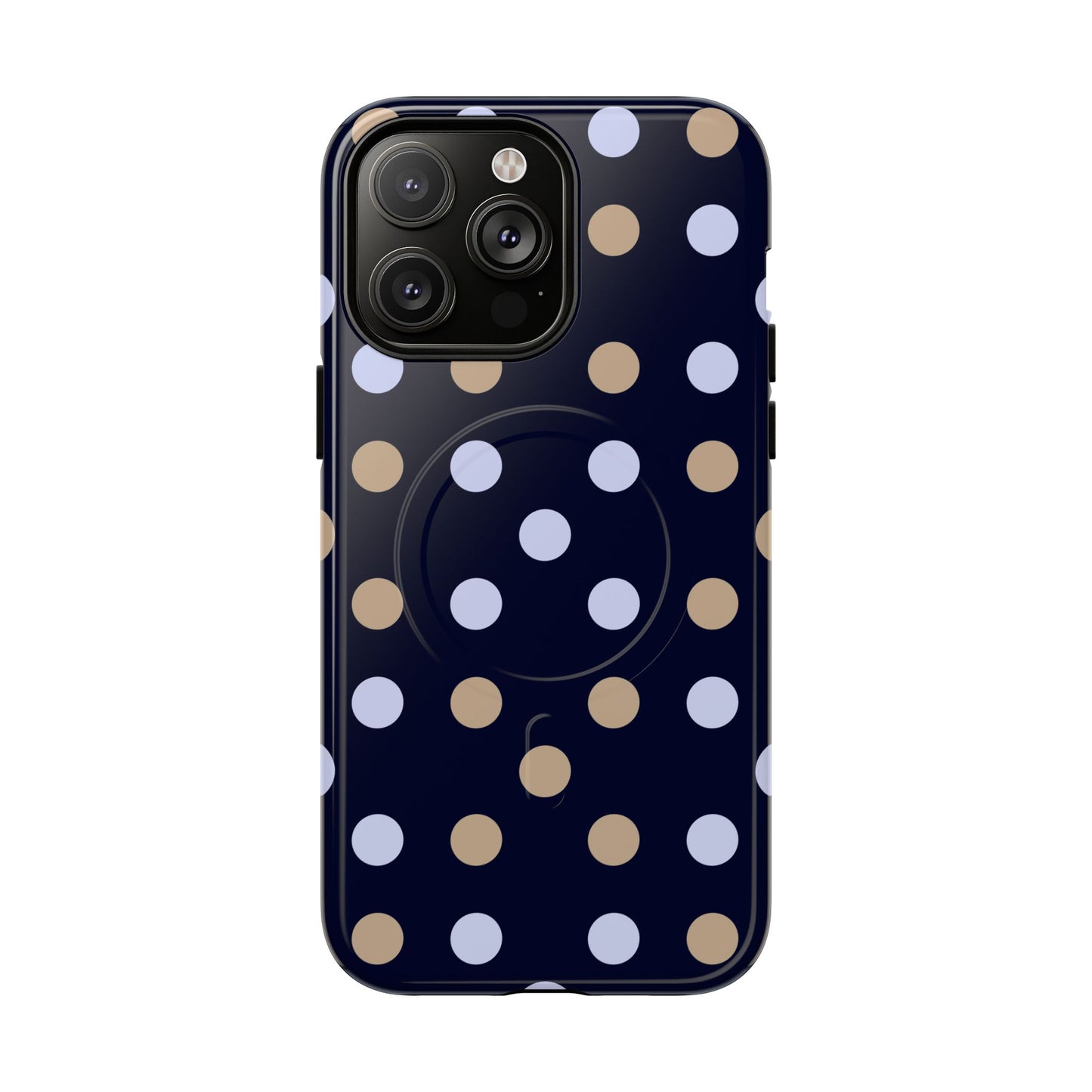 Chic Tough Magnetic Phone Case – Stylish Dot Pattern & Durable Mobile Cover