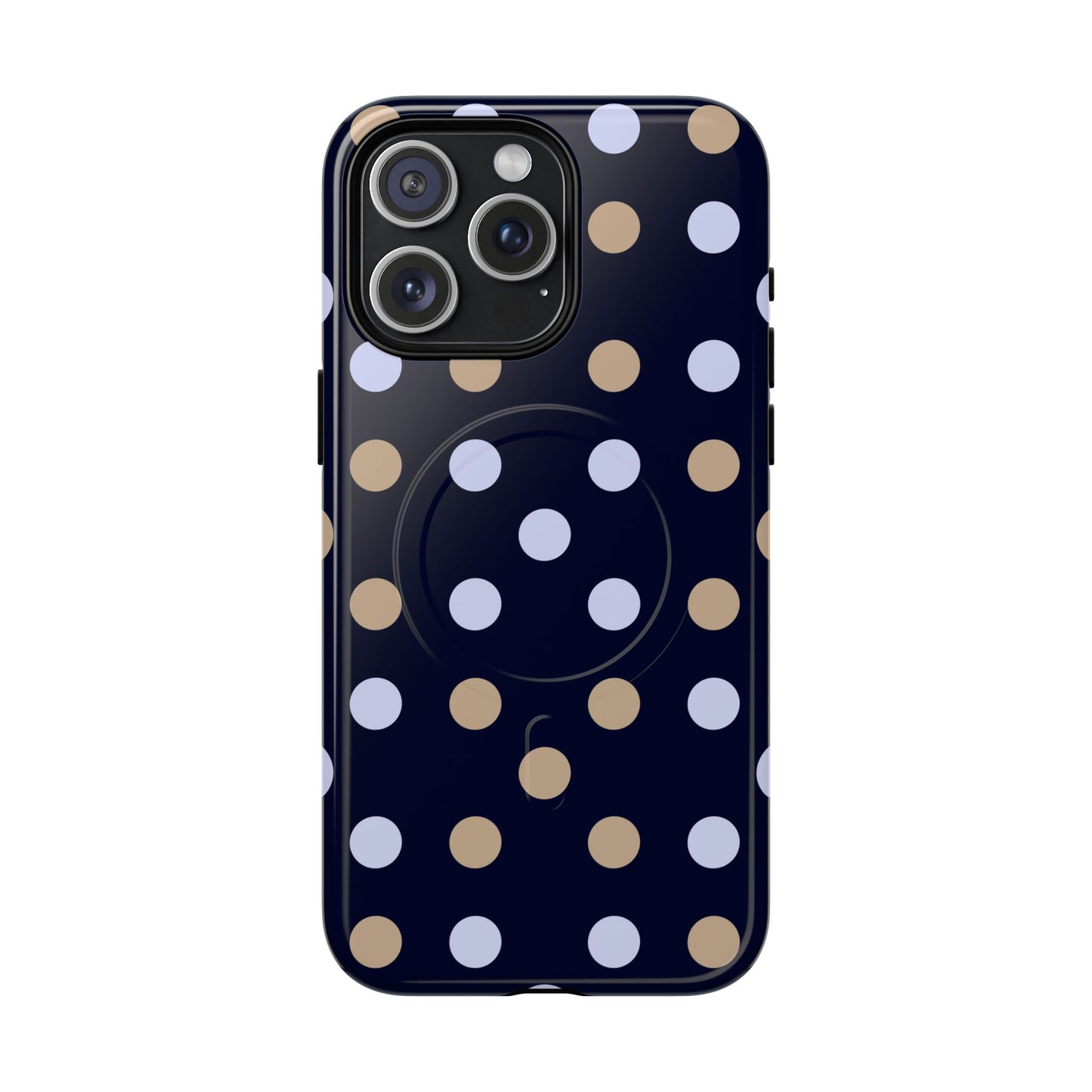 Chic Tough Magnetic Phone Case – Stylish Dot Pattern & Durable Mobile Cover