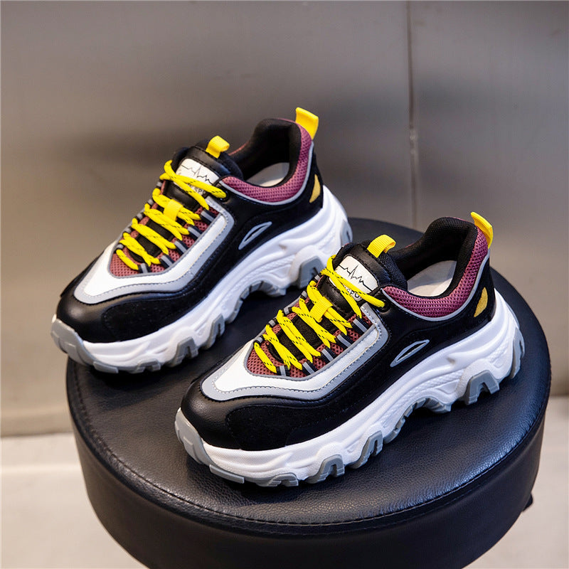 Lightweight Thick-Soled Casual Sneakers