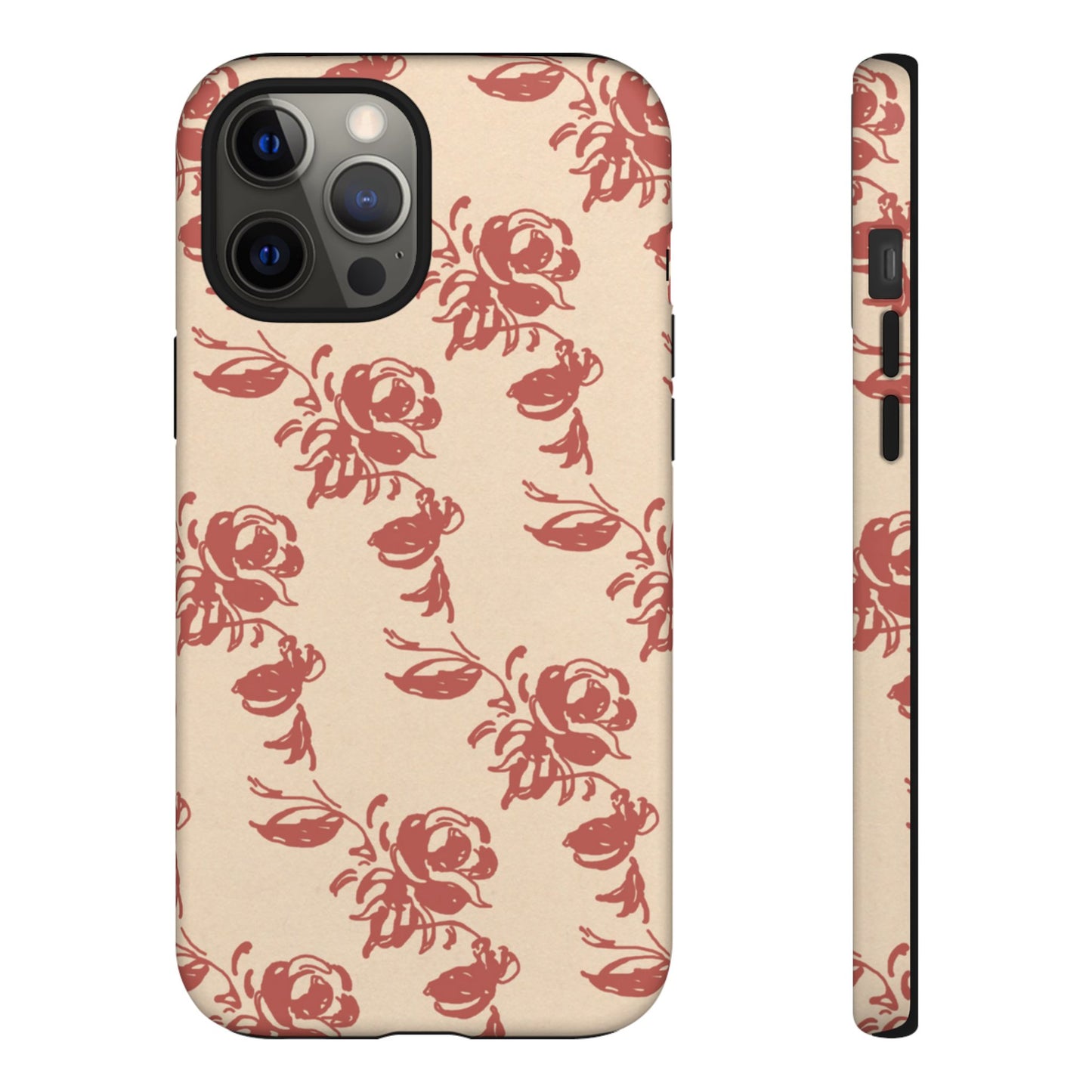 Floral Phone Case – Rose Pattern Tough Mobile Cover & Stylish Tech Accessory