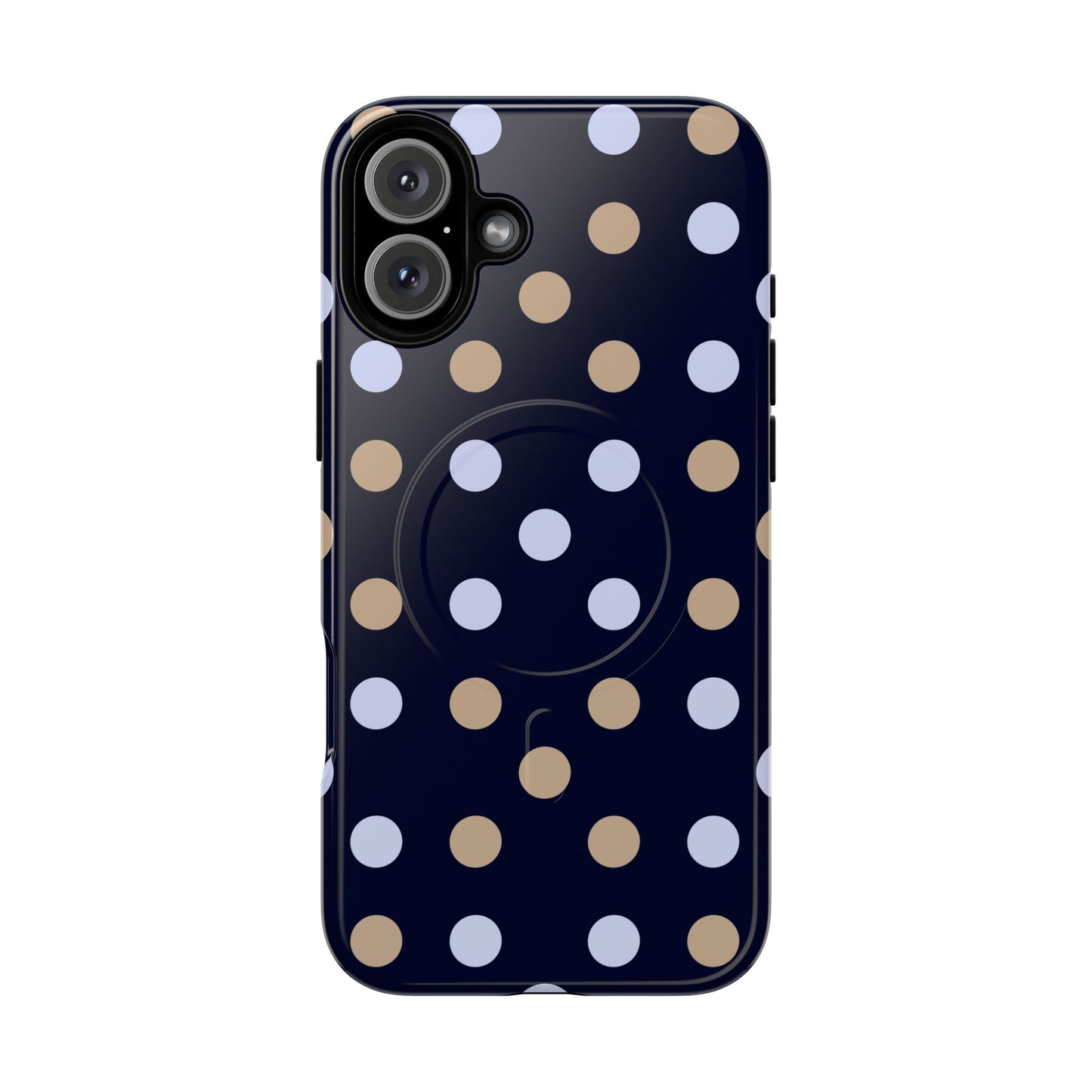 Chic Tough Magnetic Phone Case – Stylish Dot Pattern & Durable Mobile Cover