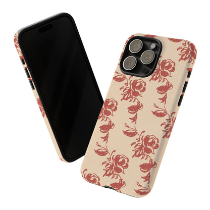 Floral Phone Case – Rose Pattern Tough Mobile Cover & Stylish Tech Accessory