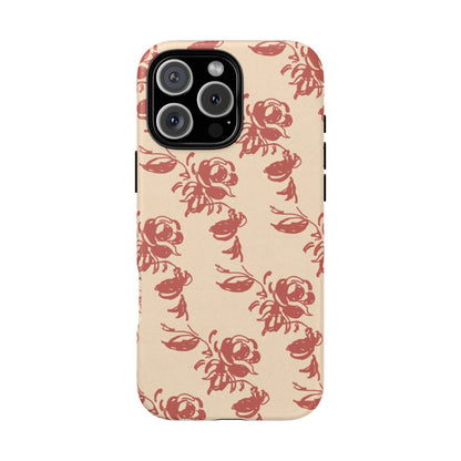 Floral Phone Case – Rose Pattern Tough Mobile Cover & Stylish Tech Accessory
