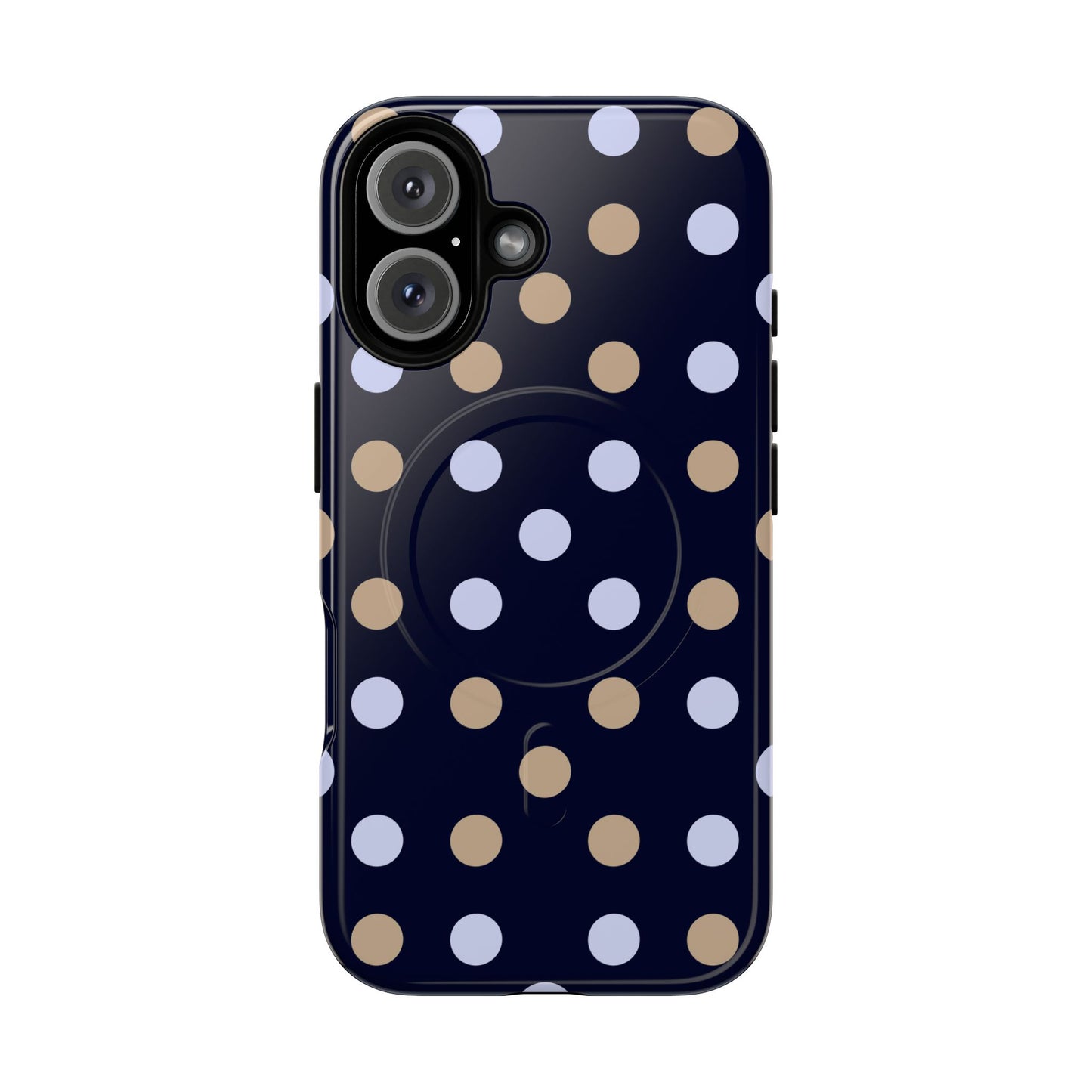 Chic Tough Magnetic Phone Case – Stylish Dot Pattern & Durable Mobile Cover