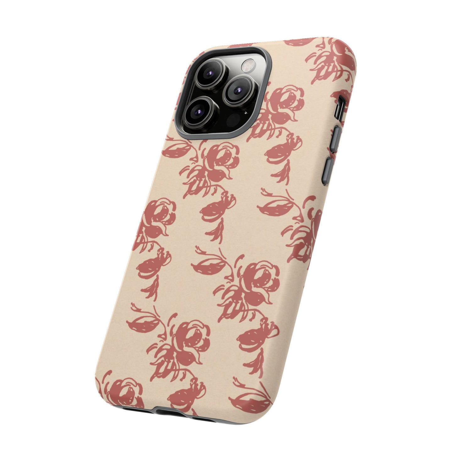 Floral Phone Case – Rose Pattern Tough Mobile Cover & Stylish Tech Accessory