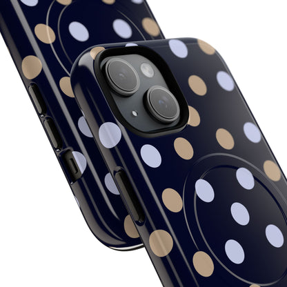 Chic Tough Magnetic Phone Case – Stylish Dot Pattern & Durable Mobile Cover