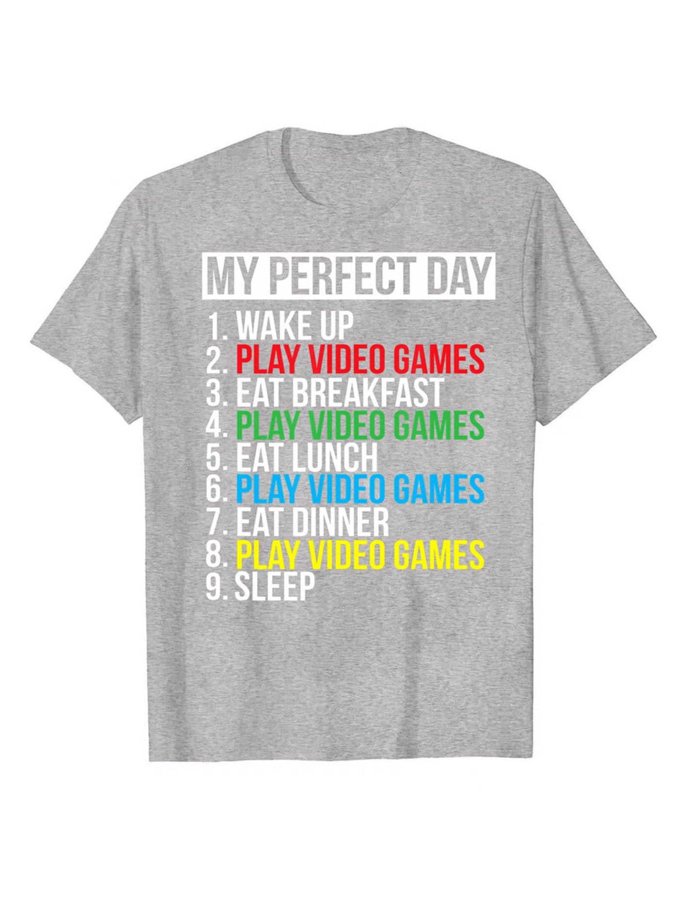 My Perfect Day Printed T-shirt