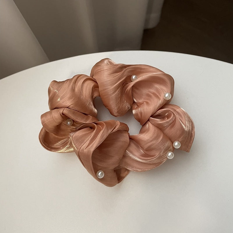 Simple Ruffled Silk Scrunchies