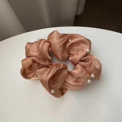 Simple Ruffled Silk Scrunchies