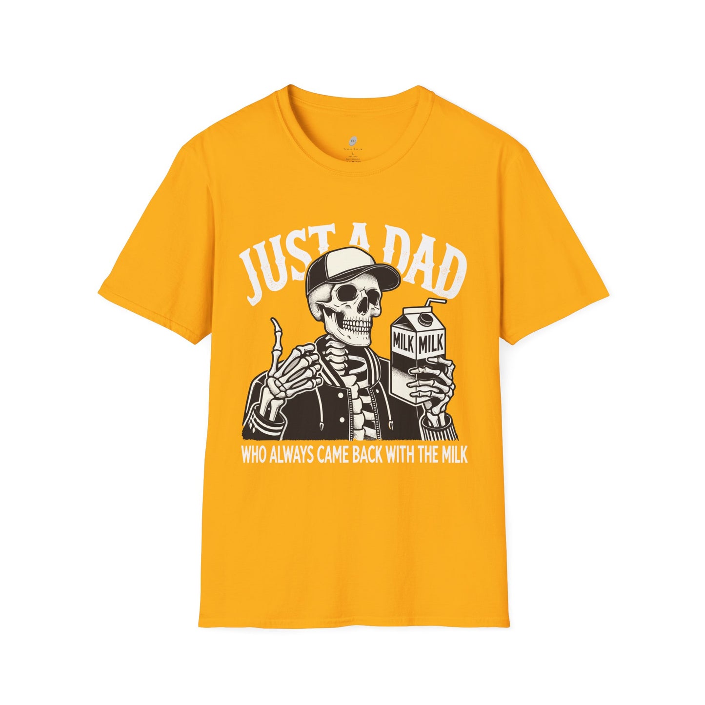 Just a Dad Skeleton T-Shirt – Funny Halloween Tee & Unique Dad Joke Apparel