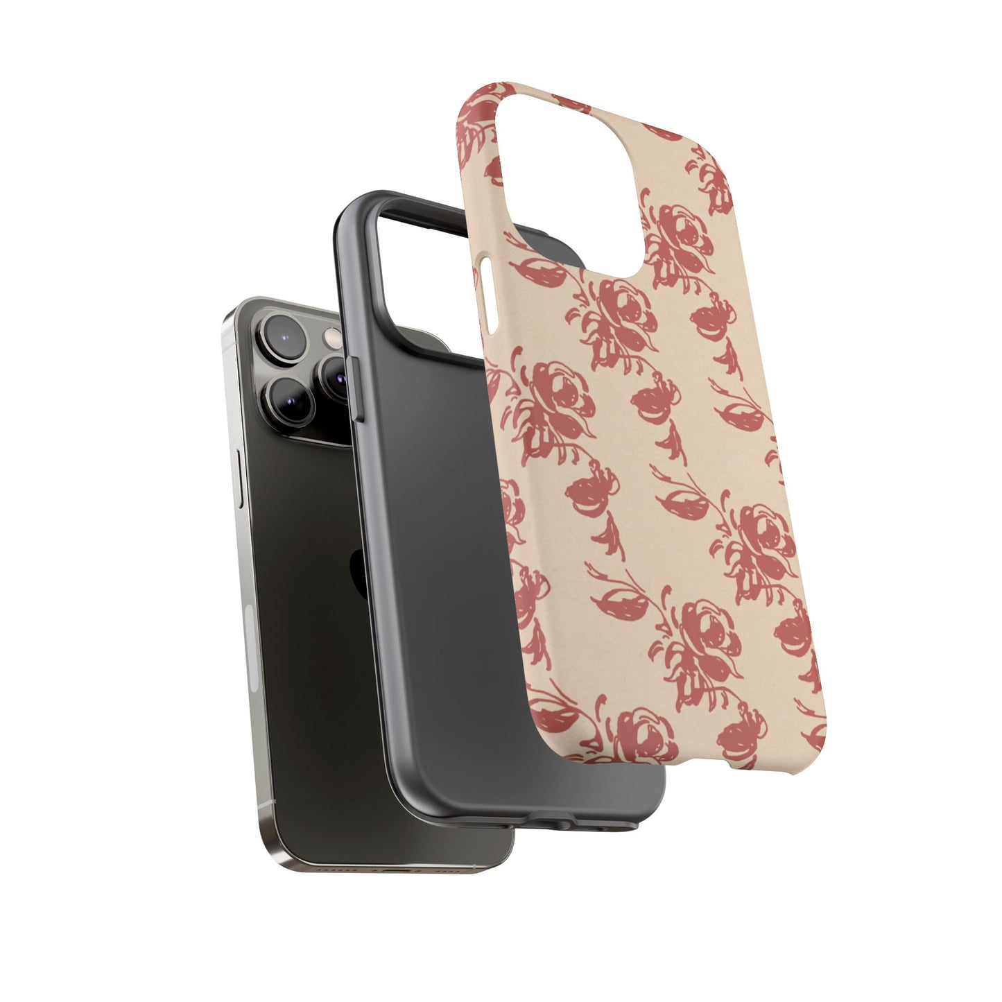 Floral Phone Case – Rose Pattern Tough Mobile Cover & Stylish Tech Accessory