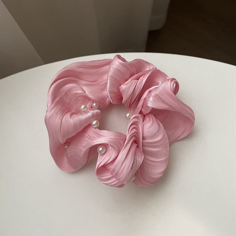 Simple Ruffled Silk Scrunchies