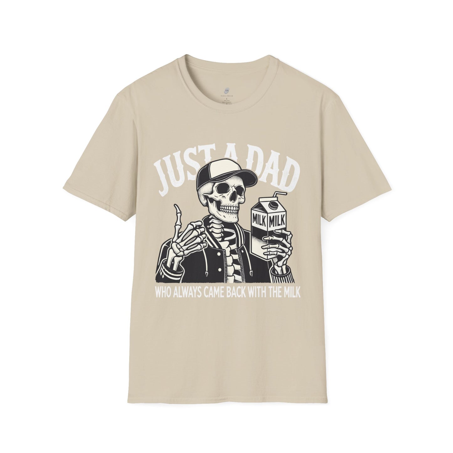 Just a Dad Skeleton T-Shirt – Funny Halloween Tee & Unique Dad Joke Apparel