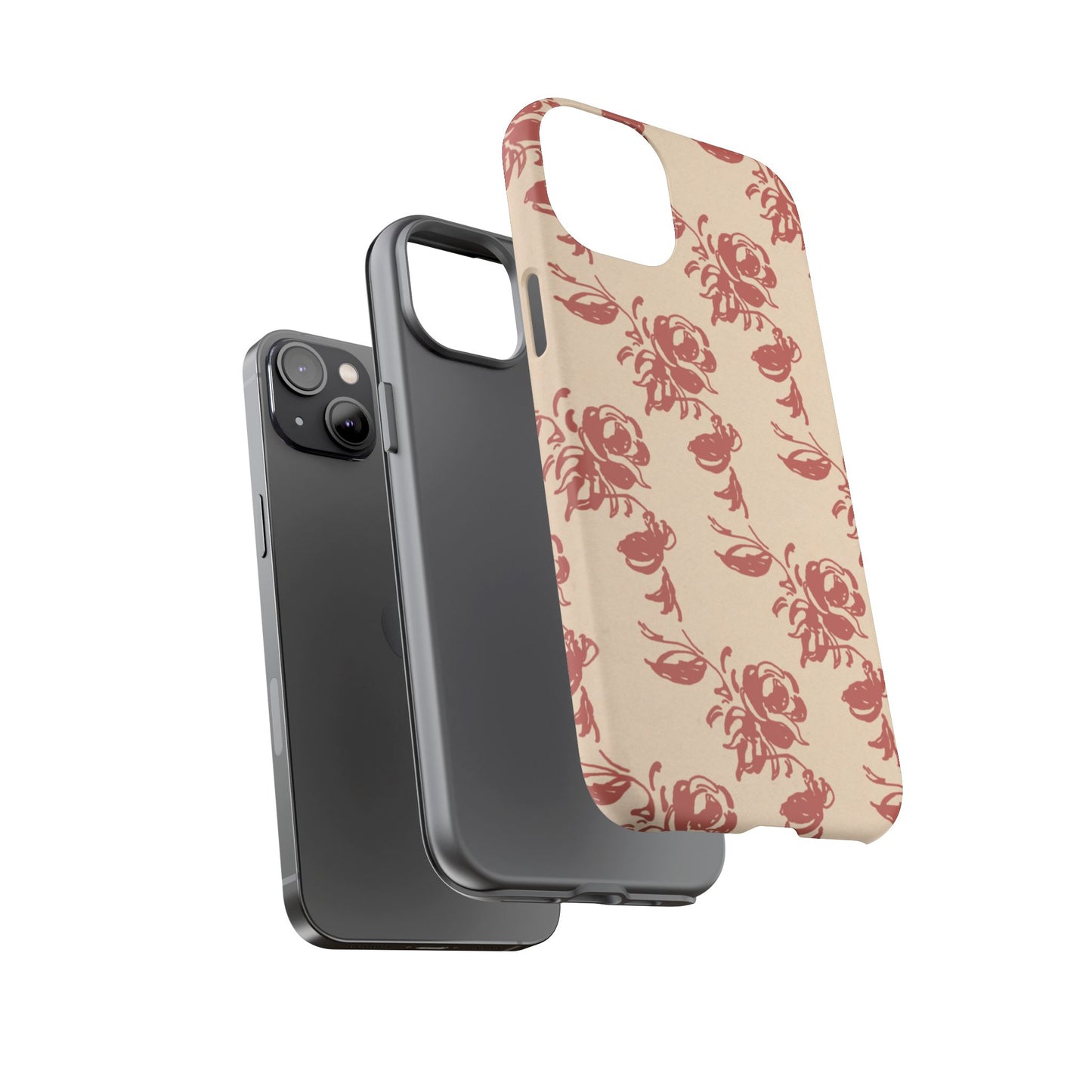 Floral Phone Case – Rose Pattern Tough Mobile Cover & Stylish Tech Accessory