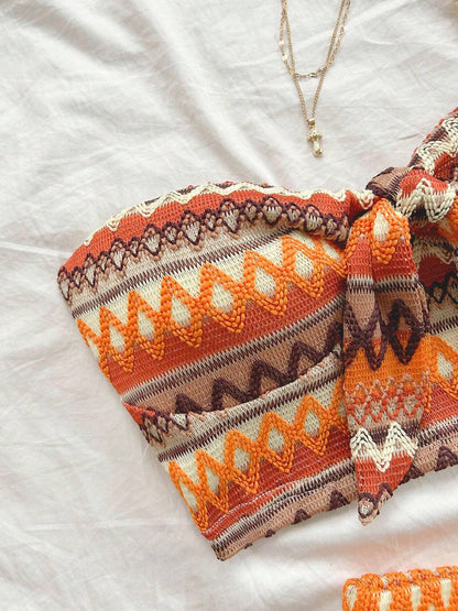 Women’s 2-Piece Striped Summer Set – Sexy Elastic Crop Top & High-Waist Shorts for Vacation & Daily Wear