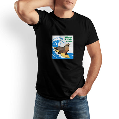West Coast Graphic Print Cotton T-Shirt – Men’s Classic Fit