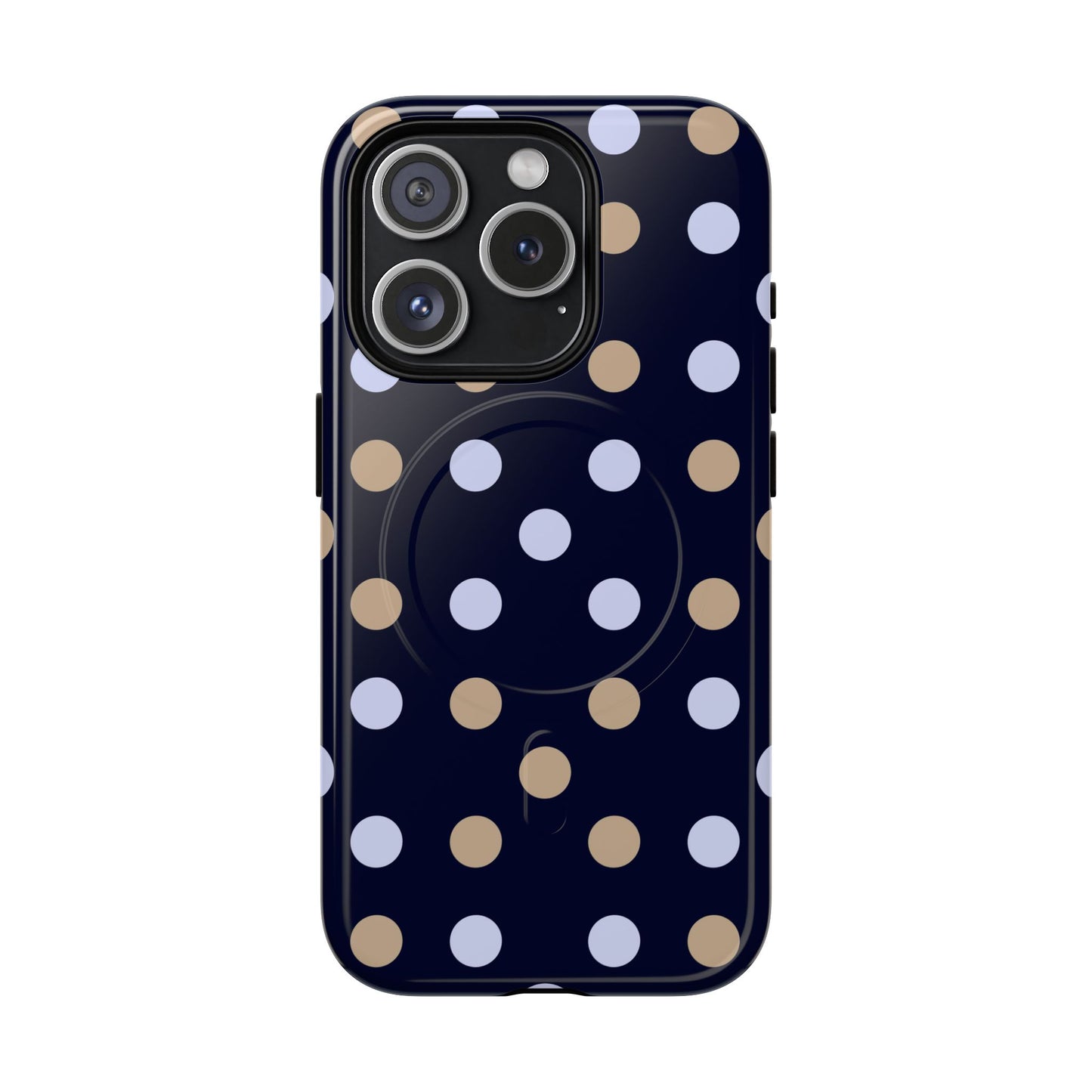 Chic Tough Magnetic Phone Case – Stylish Dot Pattern & Durable Mobile Cover