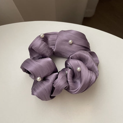 Simple Ruffled Silk Scrunchies