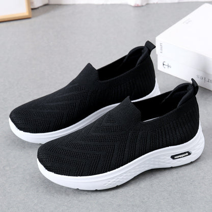 Slip-On Mesh Sock Sneakers – Casual Soft Sole Walking Shoes for Women