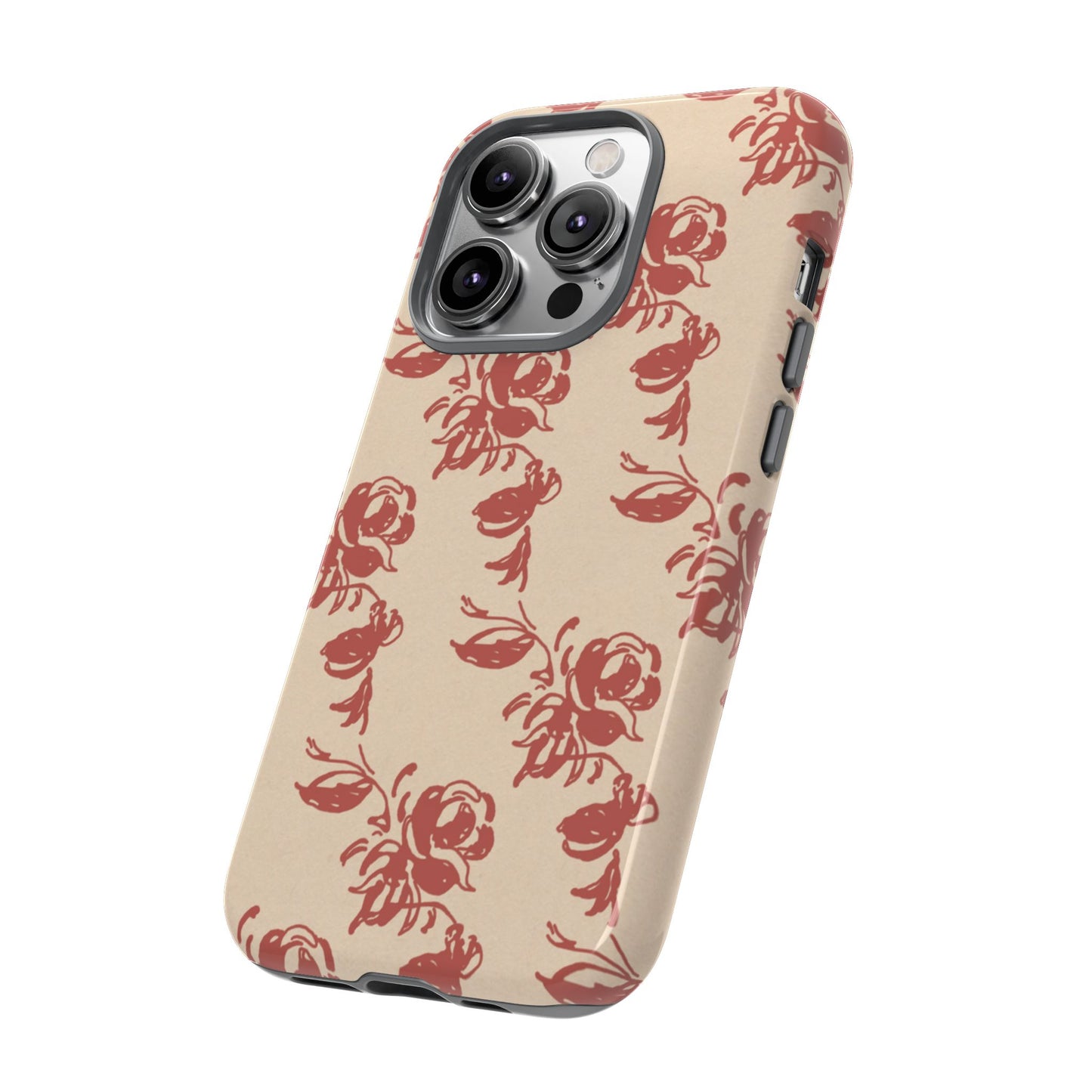 Floral Phone Case – Rose Pattern Tough Mobile Cover & Stylish Tech Accessory