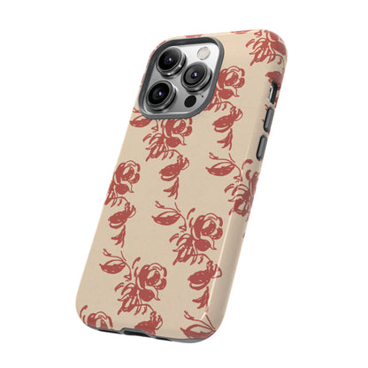 Floral Phone Case – Rose Pattern Tough Mobile Cover & Stylish Tech Accessory