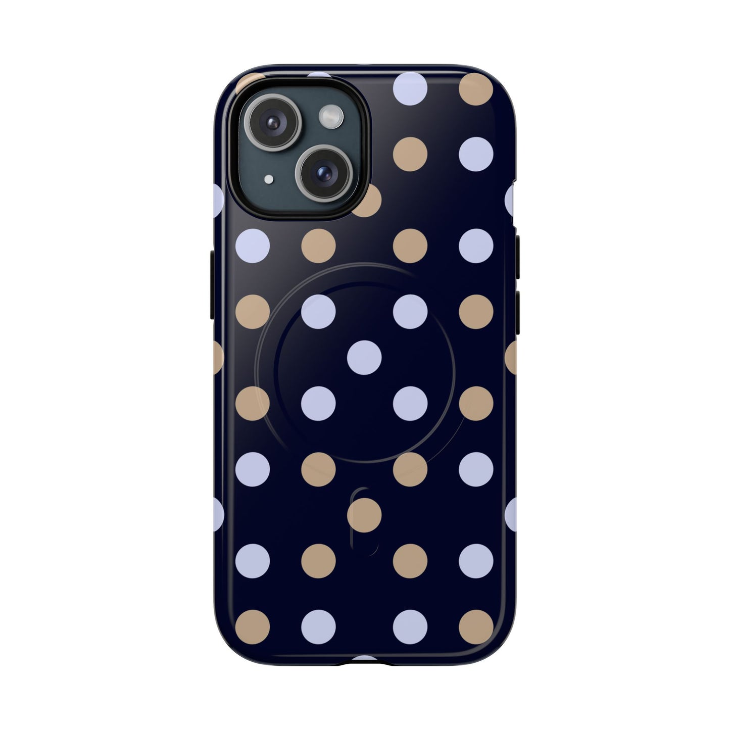 Chic Tough Magnetic Phone Case – Stylish Dot Pattern & Durable Mobile Cover