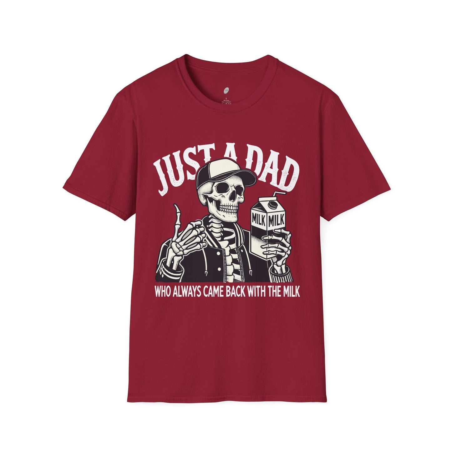 Just a Dad Skeleton T-Shirt – Funny Halloween Tee & Unique Dad Joke Apparel
