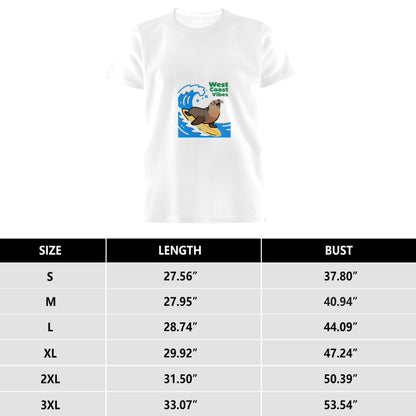 West Coast Graphic Print Cotton T-Shirt – Men’s Classic Fit