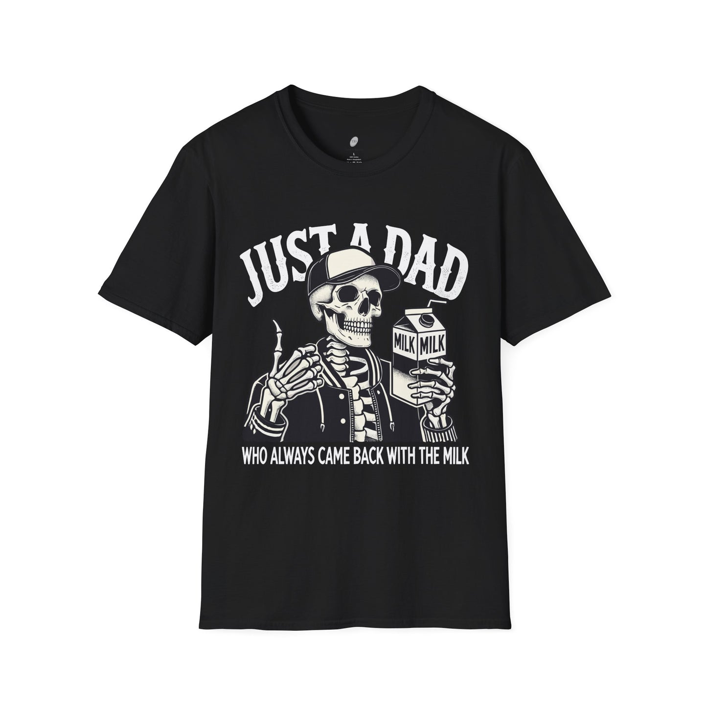 Just a Dad Skeleton T-Shirt – Funny Halloween Tee & Unique Dad Joke Apparel