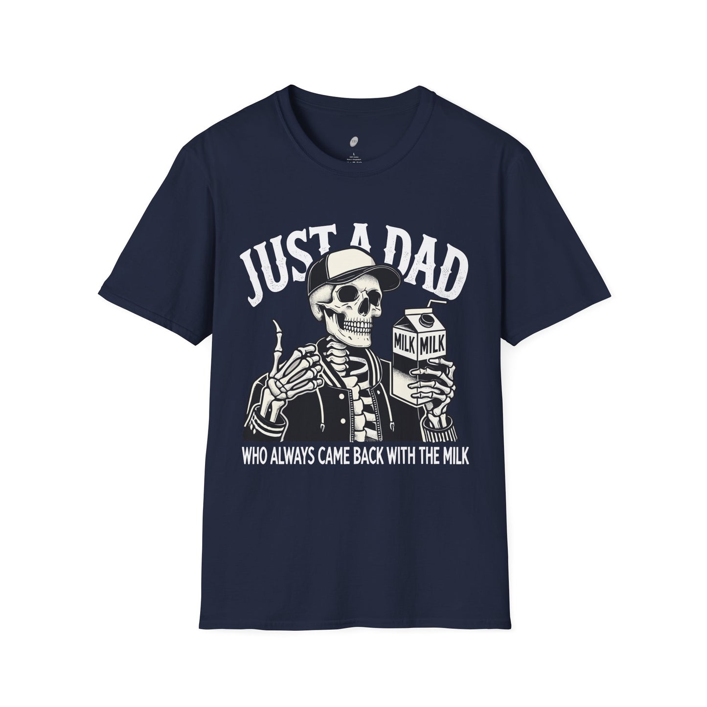 Just a Dad Skeleton T-Shirt – Funny Halloween Tee & Unique Dad Joke Apparel
