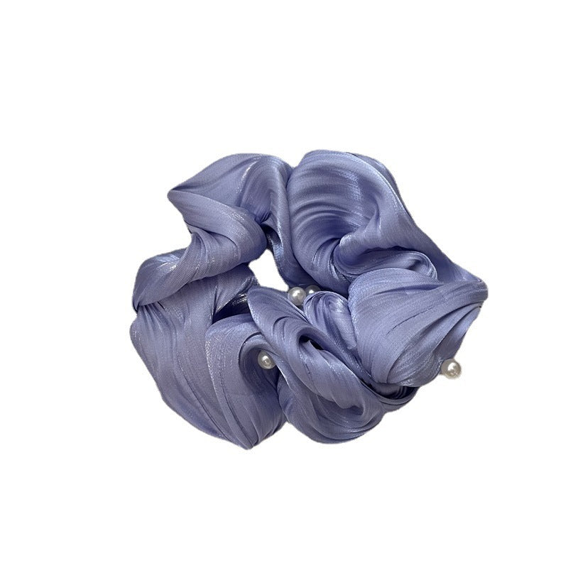 Simple Ruffled Silk Scrunchies