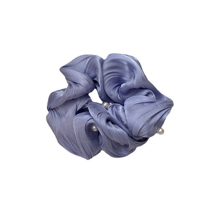Simple Ruffled Silk Scrunchies