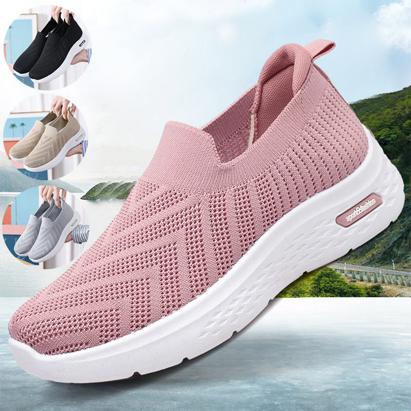 Slip-On Mesh Sock Sneakers – Casual Soft Sole Walking Shoes for Women