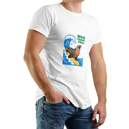 West Coast Graphic Print Cotton T-Shirt – Men’s Classic Fit